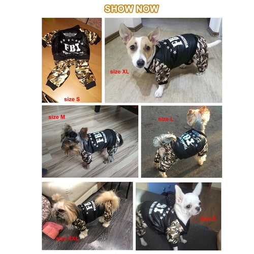 Chaqueta FBI para Perro