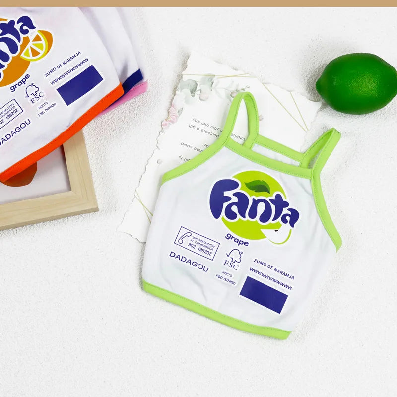 Camiseta Bebida Naranja para Perro Pequeño