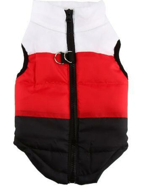 Chaqueta con Arnés Multicolor para Perros.