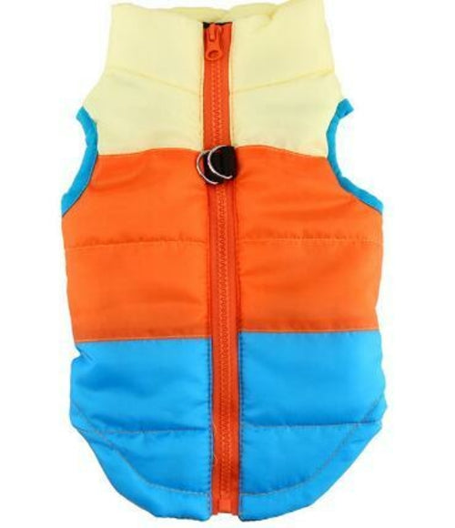 Chaqueta con Arnés Multicolor para Perros.